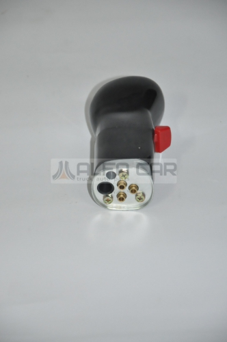 AC1655854 Ручка переключения передач КПП Volvo FH12 (1 флажок) новый образец VOLVO FH12 (1993-2020) VOLVO FE7 (1970-2020); черная 2.32196 (3 выхода под трубку dпосад.=12) Alfa Car3